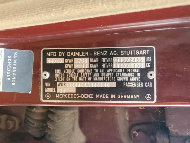 Photo 11 VIN: WDBCB20A8EA088100 - MERCEDES-BENZ 300 SD 