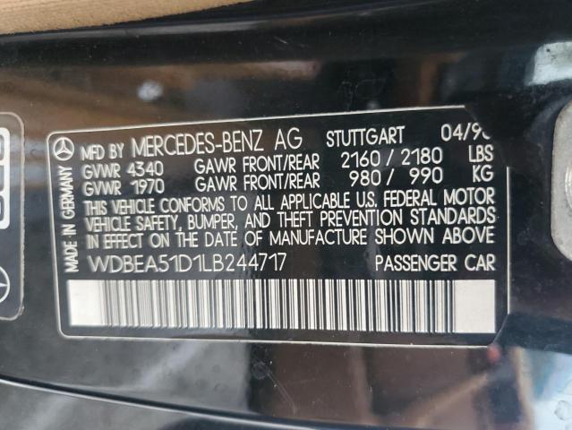 Photo 11 VIN: WDBEA51D1LB244717 - MERCEDES-BENZ 300 CE 