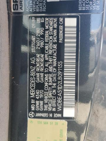 Photo 11 VIN: WDBEA51D2LB091135 - MERCEDES-BENZ 300 CE 