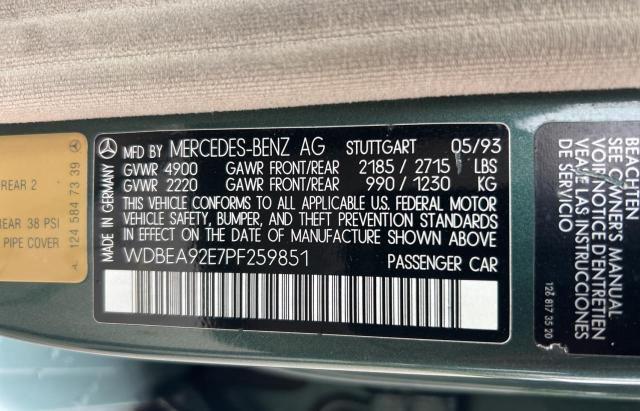 Photo 9 VIN: WDBEA92E7PF259851 - MERCEDES-BENZ 300-CLASS 