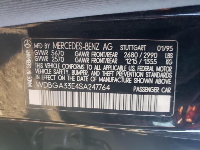 Photo 11 VIN: WDBGA33E4SA247764 - MERCEDES-BENZ S 320 