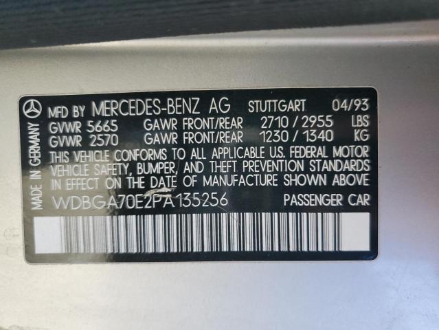 Photo 11 VIN: WDBGA70E2PA135256 - MERCEDES-BENZ 500 SEC 