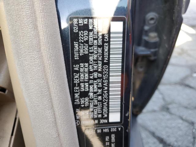 Photo 11 VIN: WDBHA23G4WA615320 - MERCEDES-BENZ C 230 