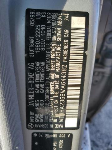 Photo 11 VIN: WDBHA23G6WA644382 - MERCEDES-BENZ C 230 