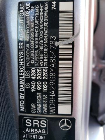 Photo 11 VIN: WDBHA29G8YA854783 - MERCEDES-BENZ C-CLASS 