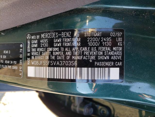 Photo 9 VIN: WDBJF55F5VA370356 - MERCEDES-BENZ E 320 