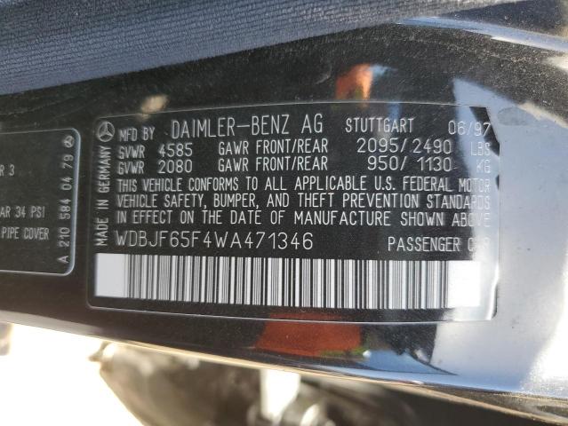 Photo 11 VIN: WDBJF65F4WA471346 - MERCEDES-BENZ E 320 