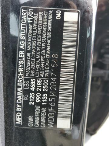 Photo 11 VIN: WDBJF65J42B471548 - MERCEDES-BENZ E 320 