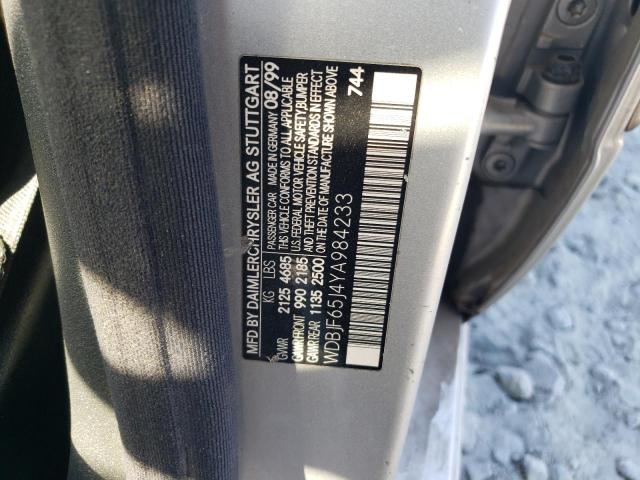 Photo 11 VIN: WDBJF65J4YA984233 - MERCEDES-BENZ E 320 