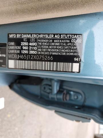 Photo 11 VIN: WDBJH65J12X075266 - MERCEDES-BENZ E-CLASS 