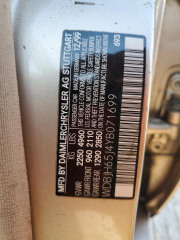 Photo 12 VIN: WDBJH65J4YB071699 - MERCEDES-BENZ E 320 