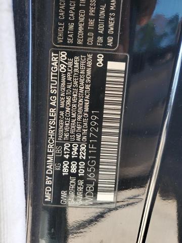 Photo 11 VIN: WDBLJ65G11F172991 - MERCEDES-BENZ CLK 320 