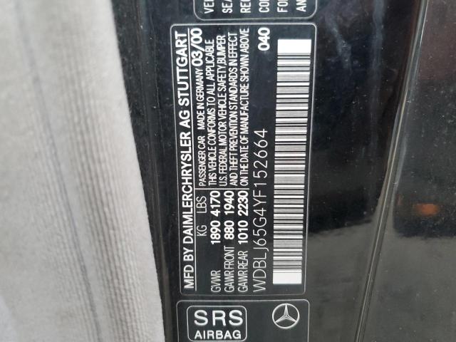 Photo 11 VIN: WDBLJ65G4YF152664 - MERCEDES-BENZ CLK 320 