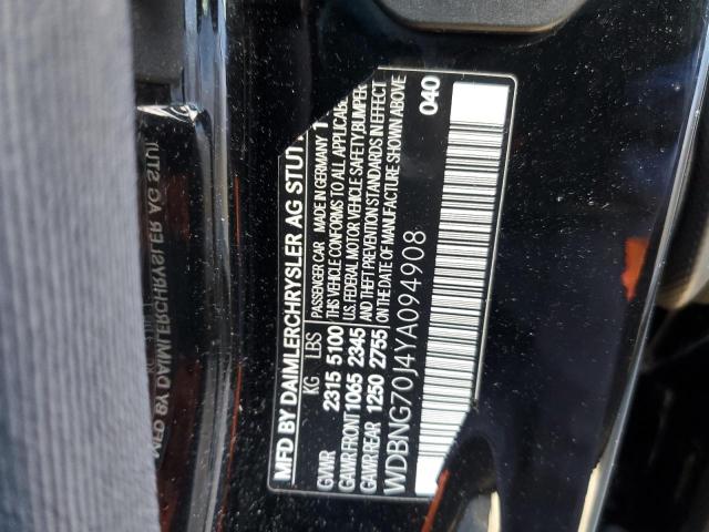 Photo 11 VIN: WDBNG70J4YA094908 - MERCEDES-BENZ S 430 