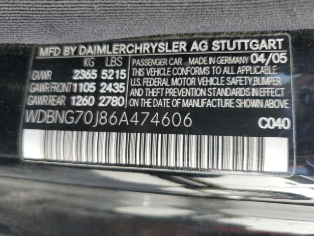 Photo 12 VIN: WDBNG70J86A474606 - MERCEDES-BENZ S 430 