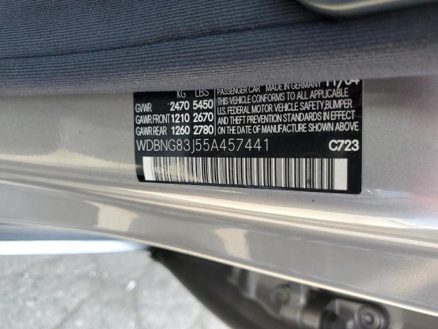 Photo 11 VIN: WDBNG83J55A457441 - MERCEDES-BENZ S 430 4MAT 