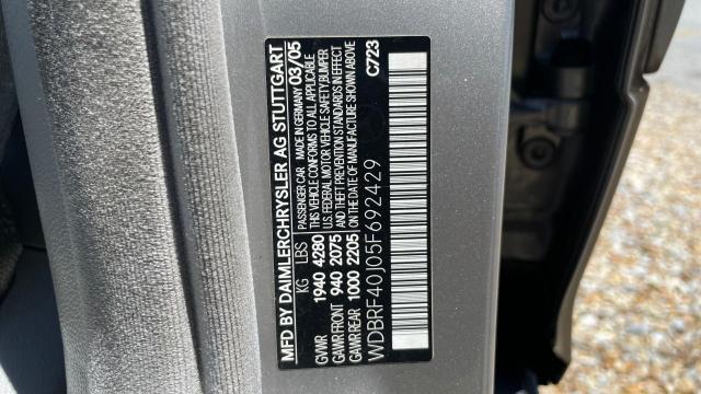 Photo 9 VIN: WDBRF40J05F692429 - MERCEDES-BENZ C 230K SPO 