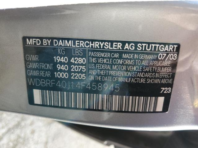 Photo 11 VIN: WDBRF40J14F458945 - MERCEDES-BENZ C 230K SPO 