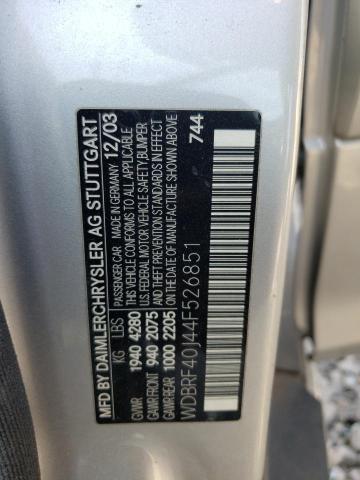 Photo 11 VIN: WDBRF40J44F526851 - MERCEDES-BENZ C 230K SPO 