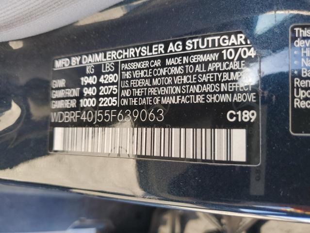 Photo 12 VIN: WDBRF40J55F639063 - MERCEDES-BENZ C 230K SPO 