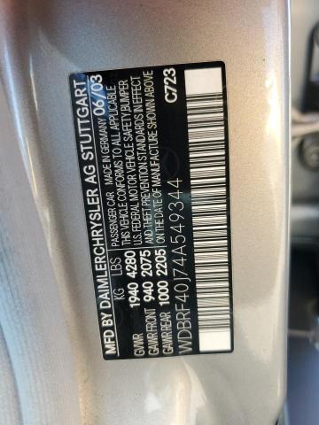 Photo 11 VIN: WDBRF40J74A549344 - MERCEDES-BENZ C 230K SPO 