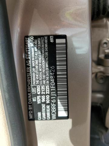 Photo 11 VIN: WDBRF61J11F048426 - MERCEDES-BENZ C 240 