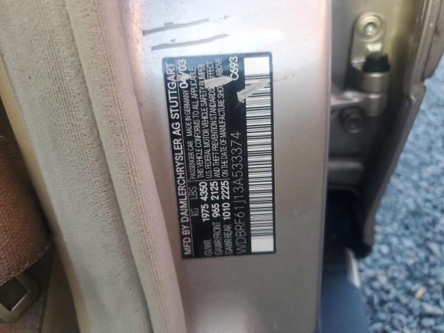 Photo 12 VIN: WDBRF61J13A533374 - MERCEDES-BENZ C 240 