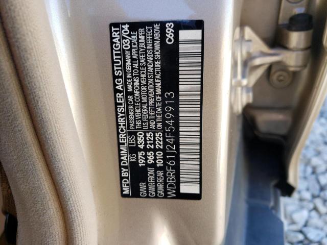 Photo 11 VIN: WDBRF61J24F549913 - MERCEDES-BENZ C 240 