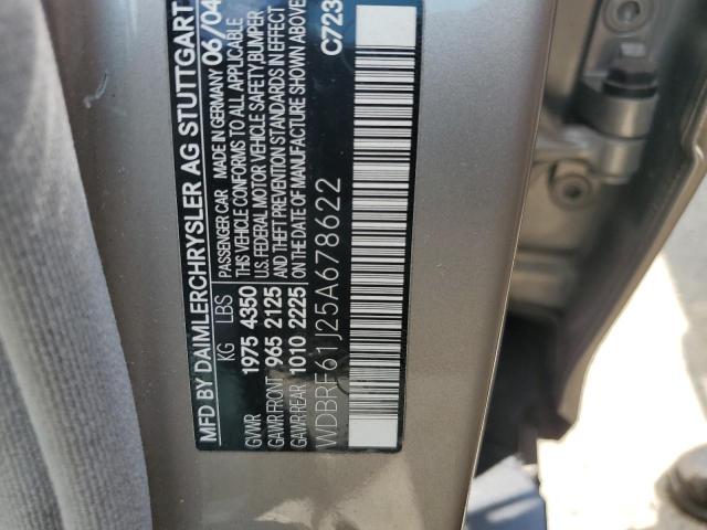 Photo 11 VIN: WDBRF61J25A678622 - MERCEDES-BENZ C 240 