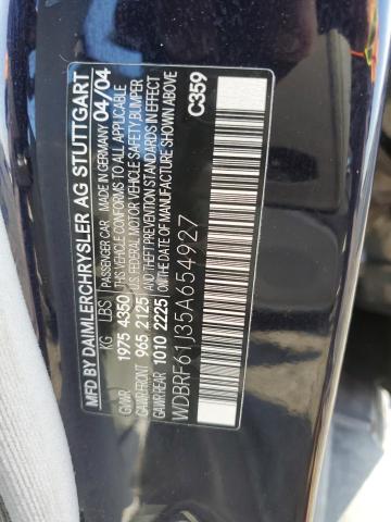 Photo 11 VIN: WDBRF61J35A654927 - MERCEDES-BENZ C-CLASS 