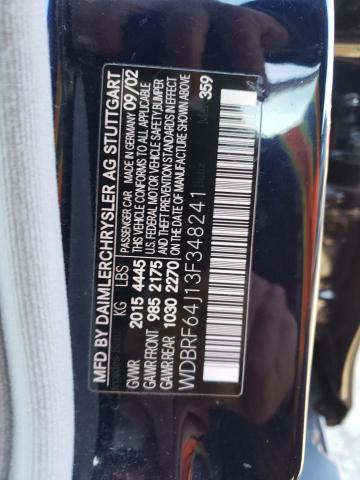 Photo 11 VIN: WDBRF64J13F348241 - MERCEDES-BENZ C-CLASS 