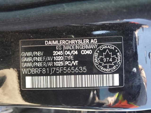 Photo 11 VIN: WDBRF81J75F565635 - MERCEDES-BENZ C 240 4MAT 