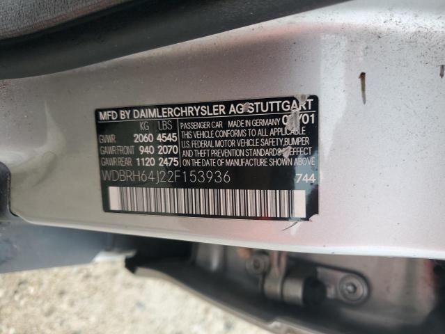 Photo 12 VIN: WDBRH64J22F153936 - MERCEDES-BENZ C-CLASS 