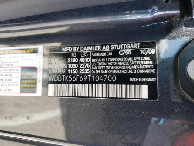 Photo 11 VIN: WDBTK56F69T104700 - MERCEDES-BENZ CLK 350 