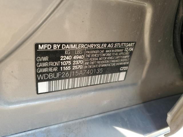 Photo 11 VIN: WDBUF26J15A740135 - MERCEDES-BENZ E 320 CDI 