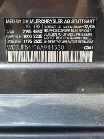 Photo 11 VIN: WDBUF56J06A941530 - MERCEDES-BENZ E-CLASS 