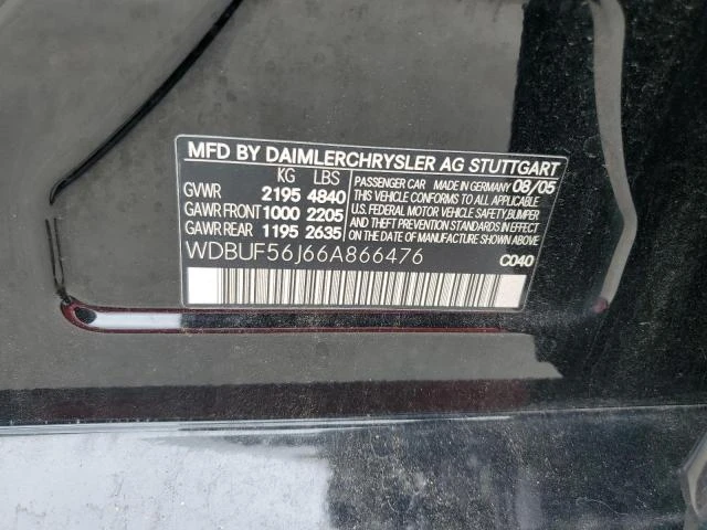 Photo 11 VIN: WDBUF56J66A866476 - MERCEDES-BENZ E 350 