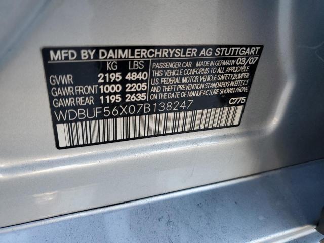 Photo 11 VIN: WDBUF56X07B138247 - MERCEDES-BENZ E 350 