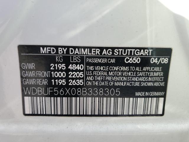 Photo 12 VIN: WDBUF56X08B338305 - MERCEDES-BENZ E 350 