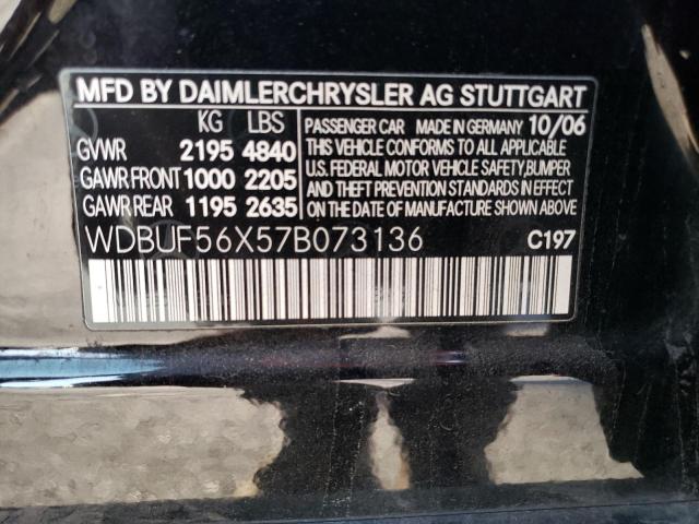 Photo 11 VIN: WDBUF56X57B073136 - MERCEDES-BENZ E-CLASS 