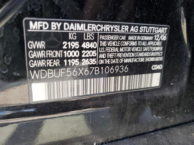 Photo 11 VIN: WDBUF56X67B106936 - MERCEDES-BENZ E 350 