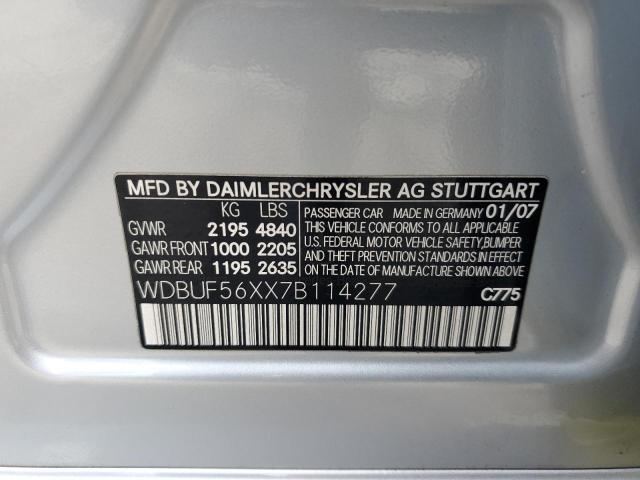 Photo 12 VIN: WDBUF56XX7B114277 - MERCEDES-BENZ E 350 