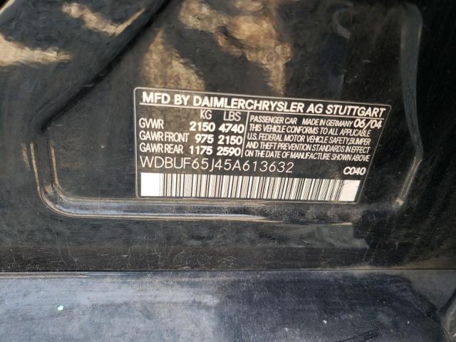 Photo 11 VIN: WDBUF65J45A613632 - MERCEDES-BENZ E 320 