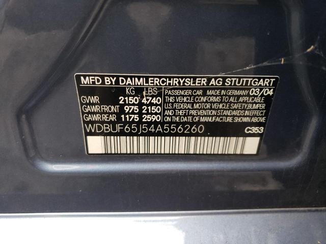 Photo 11 VIN: WDBUF65J54A556260 - MERCEDES-BENZ E 320 