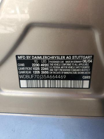 Photo 11 VIN: WDBUF70J35A664469 - MERCEDES-BENZ E 500 