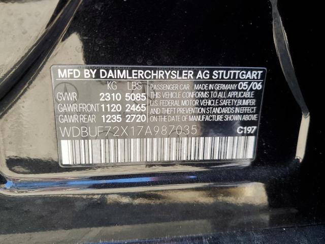 Photo 11 VIN: WDBUF72X17A987035 - MERCEDES-BENZ E-CLASS 