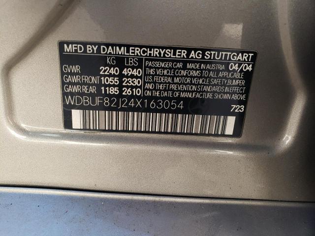 Photo 11 VIN: WDBUF82J24X163054 - MERCEDES-BENZ E-CLASS 