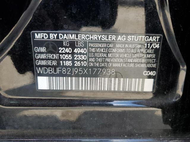 Photo 11 VIN: WDBUF82J95X177938 - MERCEDES-BENZ E 320 4MAT 