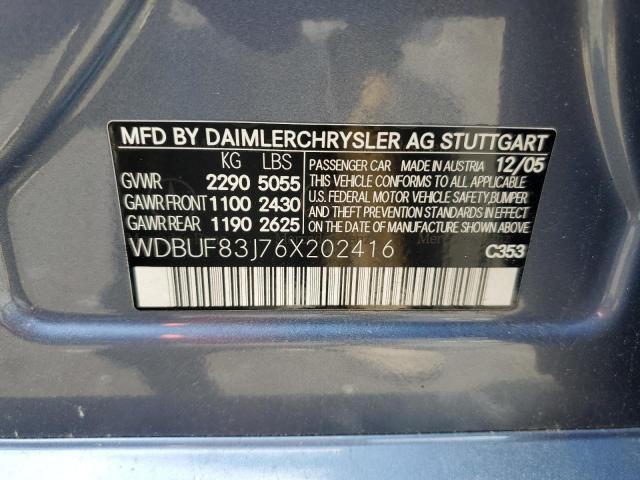 Photo 12 VIN: WDBUF83J76X202416 - MERCEDES-BENZ E 500 4MAT 