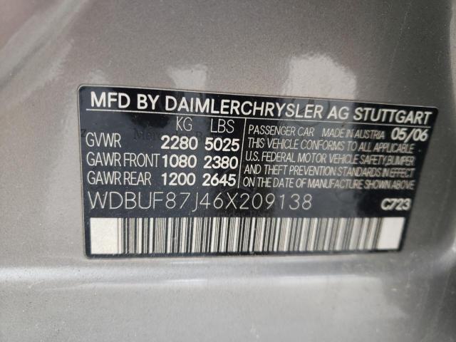 Photo 11 VIN: WDBUF87J46X209138 - MERCEDES-BENZ E-CLASS 